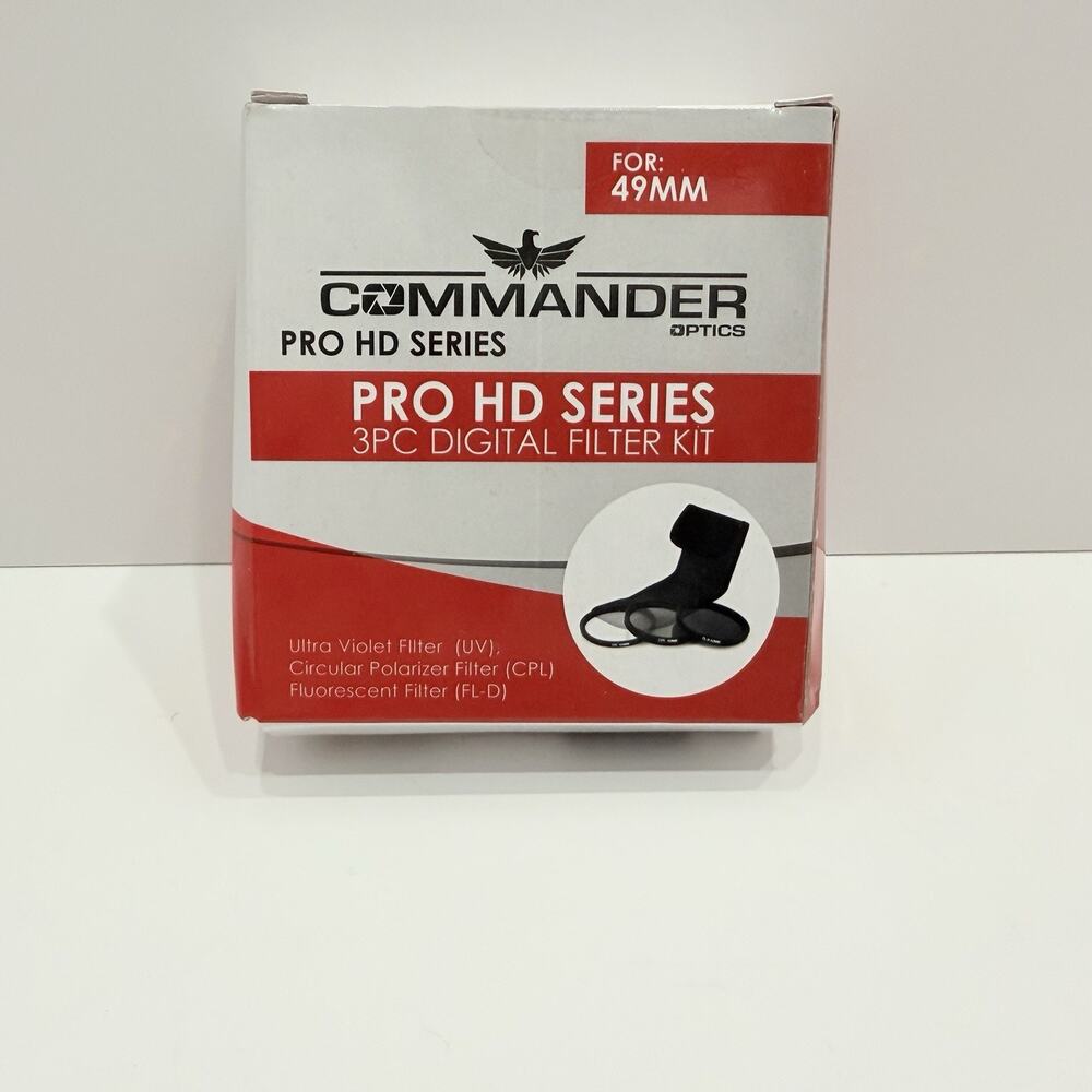 Commander Optics PRO HD 55mm 3PC Filter Kit (UV+CPL+FLD)